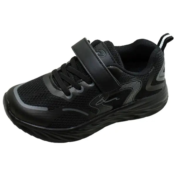 Kids' Black Velcro Sneakers