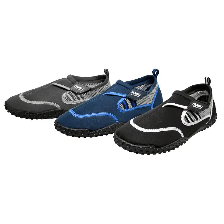 Men's Sporty Water Shoes – Breathable & Secure Fit (Pink, Black & Blue