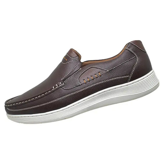Dark Brown Casual Shoes with White Sole