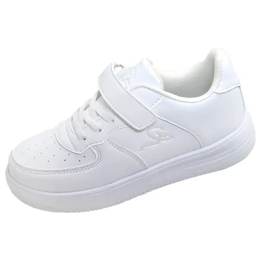 Kids' White Velcro Sneakers